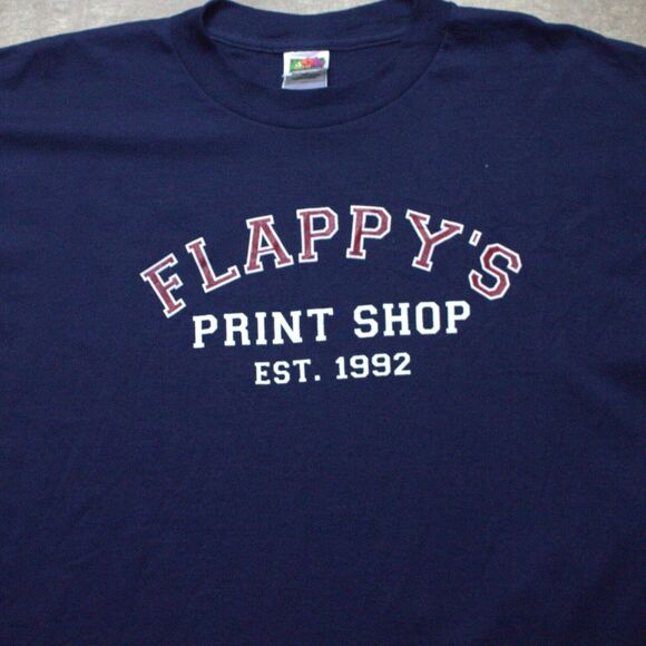 Vintage Fruit Of The Loom Best Flappy's Print Shop 92 Size XL - Picture 1 of 4